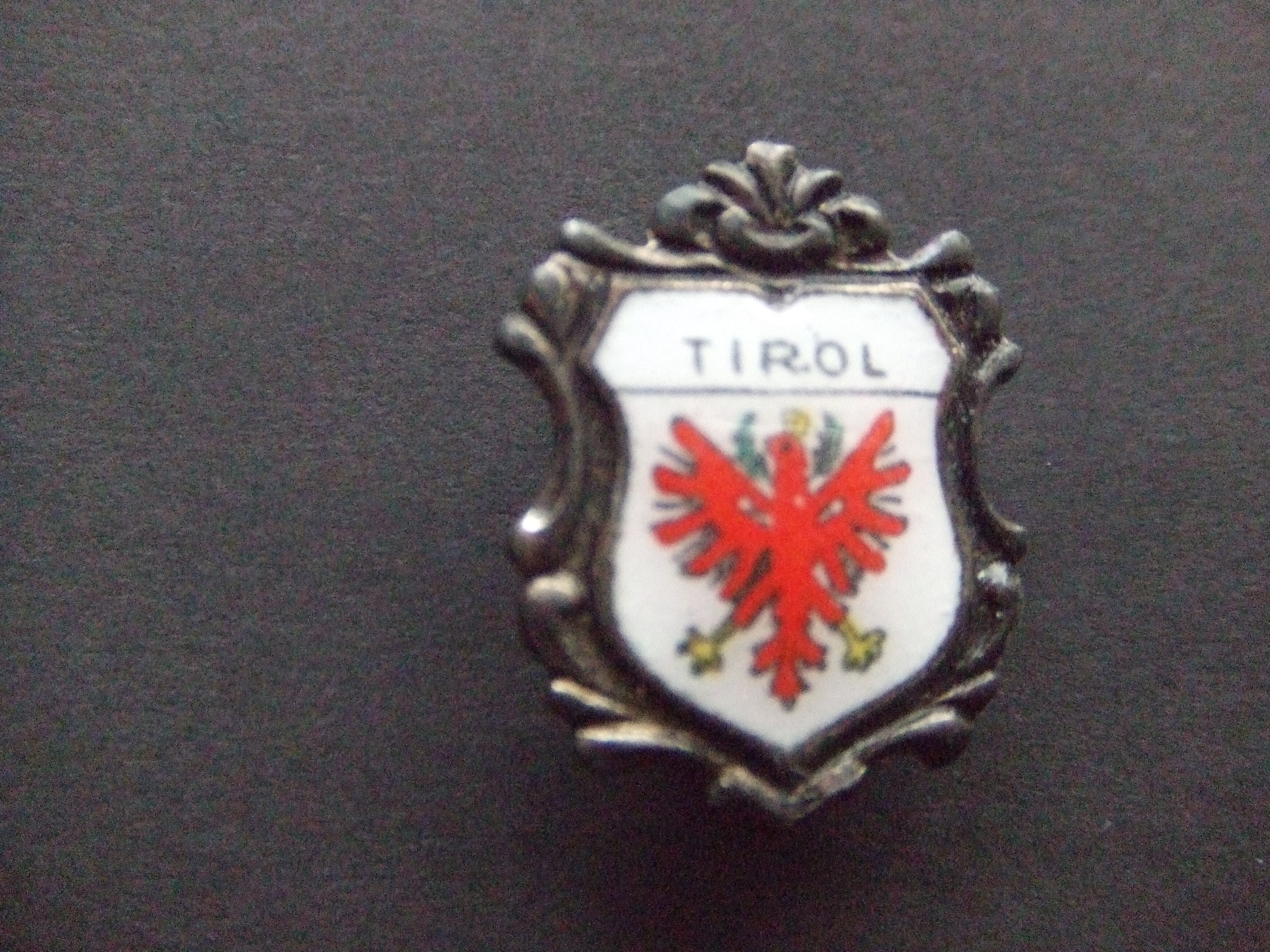 Tirol stadswapen Oostenrijk zilverkleurig